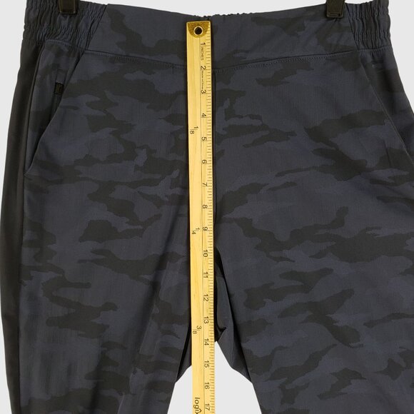 Athleta Brooklyn Camo Jogger Textured Navy Blue Comfort Sport Travel Size 12 - Picture 9 of 11